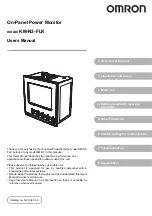 Preview for 1 page of Omron KM-N3-FLK User Manual