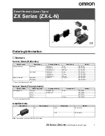 Предварительный просмотр 1 страницы Omron LASER ZX - Datasheet