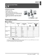 Preview for 1 page of Omron LY - Datasheet