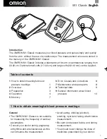 Preview for 2 page of Omron M1 Classic Instruction Manual