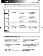 Preview for 9 page of Omron M1 Classic Instruction Manual