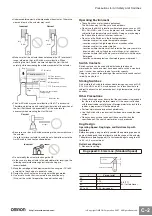 Предварительный просмотр 25 страницы Omron M12 connector --- --- D4N-9E22 Manual