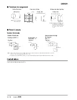 Предварительный просмотр 8 страницы Omron M16 - Datasheet