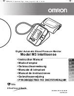 Предварительный просмотр 1 страницы Omron M3 Intellisense Instruction Manual