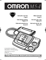 Preview for 1 page of Omron M5-I Instruction Manual