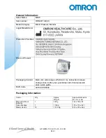 Preview for 2 page of Omron M6W Information Sheet