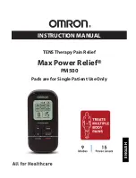 Предварительный просмотр 1 страницы Omron Max Power Relief PM500 Instruction Manual