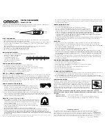 Предварительный просмотр 1 страницы Omron MC-106 Instruction Manual