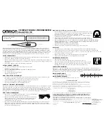 Предварительный просмотр 1 страницы Omron MC-110 Instruction Manual