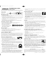 Preview for 2 page of Omron MC-206 Getting Started Manual