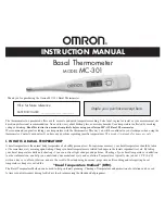 Preview for 1 page of Omron MC-301 Instruction Manual