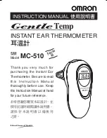 Omron MC-510 Gentle Temp Instruction Manual preview