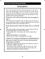 Preview for 6 page of Omron MC-510 Gentle Temp Instruction Manual