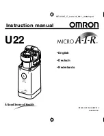 Omron Micro A-I-R U22 Instruction Manual предпросмотр