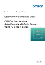 Omron MicroHAWK V320-F Connection Manual preview