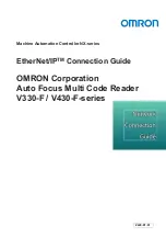 Omron MicroHAWK V320-F Connection Manual предпросмотр