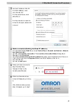 Предварительный просмотр 21 страницы Omron MicroHAWK V320-F Connection Manual