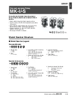 Preview for 1 page of Omron MK-I - Datasheet