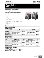 Omron MK-SX - Datasheet preview