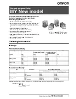 Omron MY - Datasheet preview