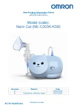 Omron Nami Cat New Product Information Sheet preview
