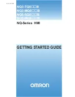 Предварительный просмотр 1 страницы Omron NQ HMI Getting Started Manual