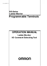 Preview for 1 page of Omron ns series Operation Manual