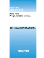 Предварительный просмотр 1 страницы Omron NSH5 Operation Manual