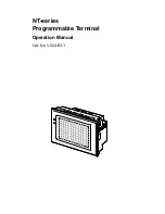 Omron NT-series Operation Manual preview