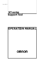 Preview for 1 page of Omron NT - SUPPORT TOOL 07-1995 Operation Manual