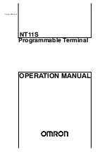 Предварительный просмотр 1 страницы Omron NT11S Operation Manual