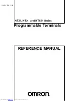 Omron NT21 Series Reference Manual preview