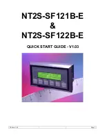 Предварительный просмотр 1 страницы Omron NT2S-SF121B-E - Quick Start Manual