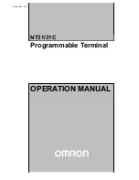 Omron NT31 Series Operation Manuals предпросмотр