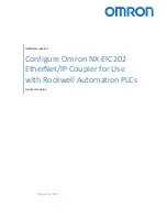 Предварительный просмотр 1 страницы Omron NX-EIC202 Quick Start Manual