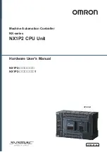 Предварительный просмотр 1 страницы Omron NX1P2 series Hardware User Manual