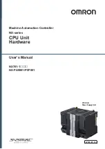 Preview for 1 page of Omron NX701-1620 User Manual