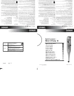 Omron O-Temp III Instruction Manual preview