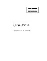 Preview for 1 page of Omron OKA-220T User Manual