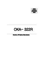 Omron OKA-322R Manual предпросмотр