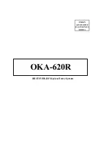 Предварительный просмотр 1 страницы Omron OKA-620R Manual