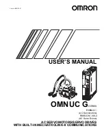 Preview for 1 page of Omron OMNUC G User Manual