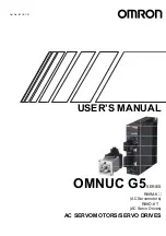 Preview for 1 page of Omron OMNUC G5 User Manual