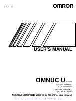 Предварительный просмотр 2 страницы Omron OMNUC R88D-UEP04V User Manual