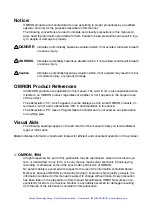 Preview for 4 page of Omron OMNUC R88D-UEP04V User Manual