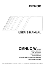 Preview for 3 page of Omron OMNUC W Series User Manual