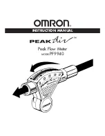 Предварительный просмотр 1 страницы Omron Peak-Air PF9940 Instruction Manual
