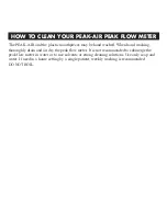 Предварительный просмотр 3 страницы Omron Peak-Air PF9940 Instruction Manual
