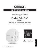 Omron Pocket Pain Pro PM400 Instruction Manual preview