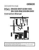 Предварительный просмотр 1 страницы Omron POWLI BN100S Instruction Manual